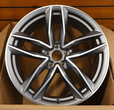 Llanta de 20" gris mecanizada de fábrica Audi A7 OEM 58981 2016-2019 Foto 1 de 4