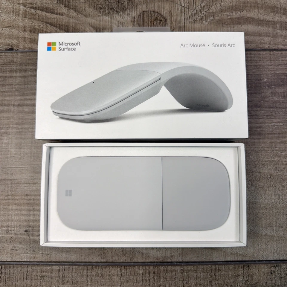 Microsoft FHD-00001 Wireless Surface Arc Touch Mouse 2 Buttons BT Light Gray - Image 1 of 4