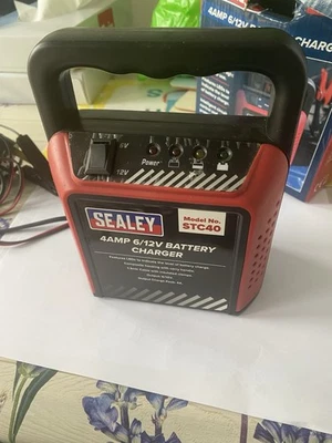 Sealey STC40 Battery Charger 6/12V 6Amp  Automatic Car Van Bike Lawn Mower - Image 1 of 4
