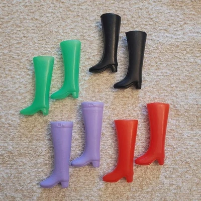 Zapatos Barbie ☆ Lote de botas vintage, multicolor opaco  Foto 1 de 4