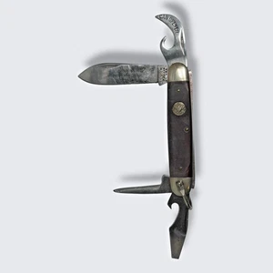 Ulster NY USA Official Boy Scouts of America Pocket Knife 4-Blade 1966–76 VTG - Picture 1 of 15