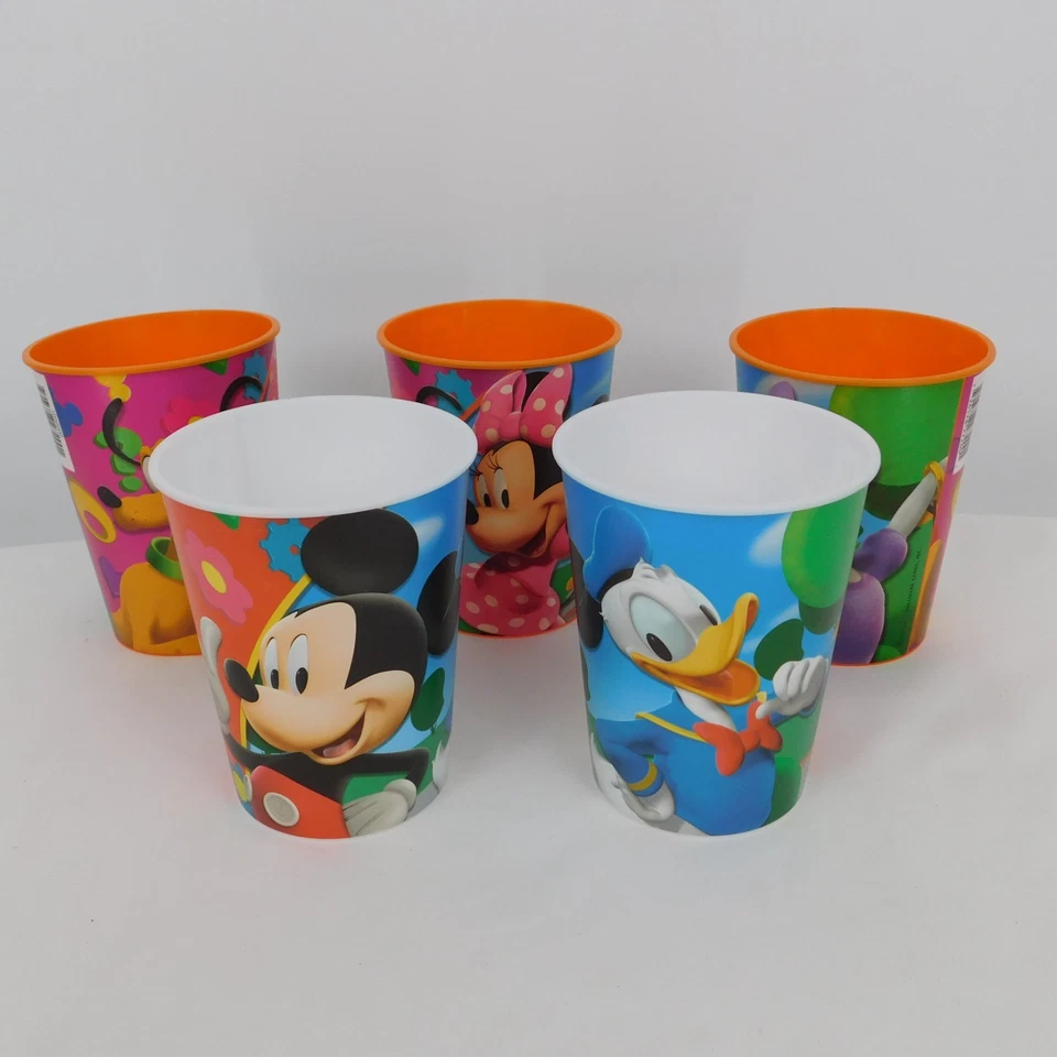 Lote de 5 tazas de fiesta de plástico Disney Hallmark Mickey Mouse Clubhouse NUEVAS SIN PAQUETE Foto 1 de 4