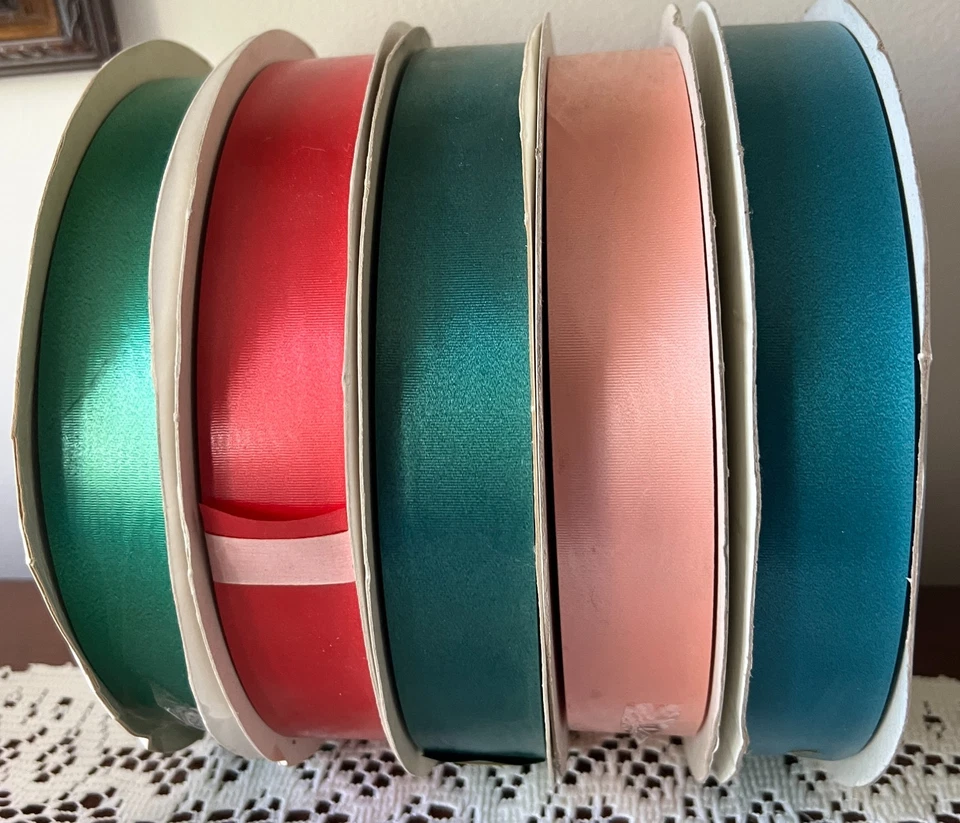 Cinta Berwick Nouveau Moiré 1-1/4" Ancho x 250 YDS Rollo De Colección -5 Colores - Nueva Foto 1 de 1