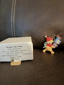 Grolier 2006 Annual Disney Christmas Ornament WINNIE THE POOH - Picture 1 of 3