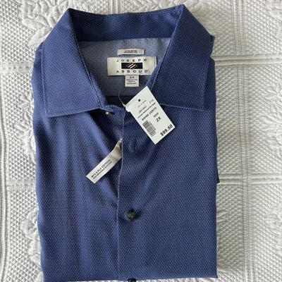 Camisa de Vestir Joseph Abboud XXL Azul/Blanco Nueva Foto 1 de 4