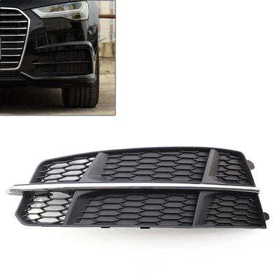 Parachoques delantero cromado negro parrilla lateral inferior para Audi A6 C7 2014-2018 Foto 1 de 4