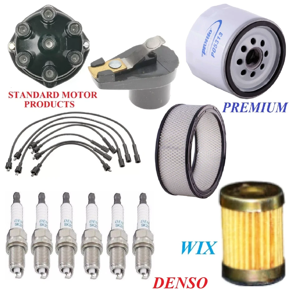 Tune Up Kit Filters Cap Wire Spark Plugs For CHEVROLET P10 VAN L6 4.1L 1971-1972 - Изображение 1 из 1