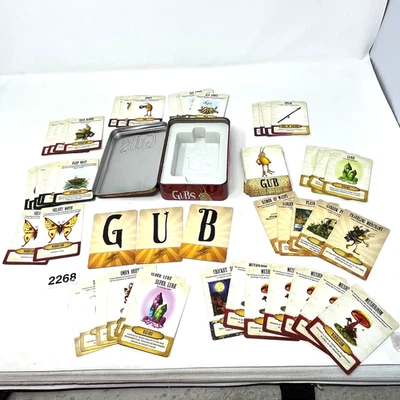 Gubs 2011 Game in Tin de Gamewright falta 1 tarjeta Foto 1 de 4