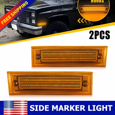 For GMC R1500 R2500 R3500 V1500 V2500 V3500 Pickup 1987-91 LED Side Marker Light - Image 1 of 4