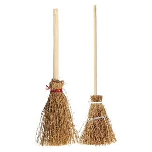 Halloween Witch Broom Tiny Straw Broom Witches Prop for Theater  - Picture 1 of 14