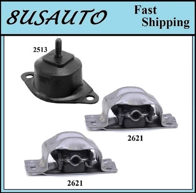 3PÇS MOTOR & TRANS MOUNT FIT CHEVROLET R1500 SUBURBAN, R2500 SUBURBAN - AUTO TRANS - Imagem 1 de 4