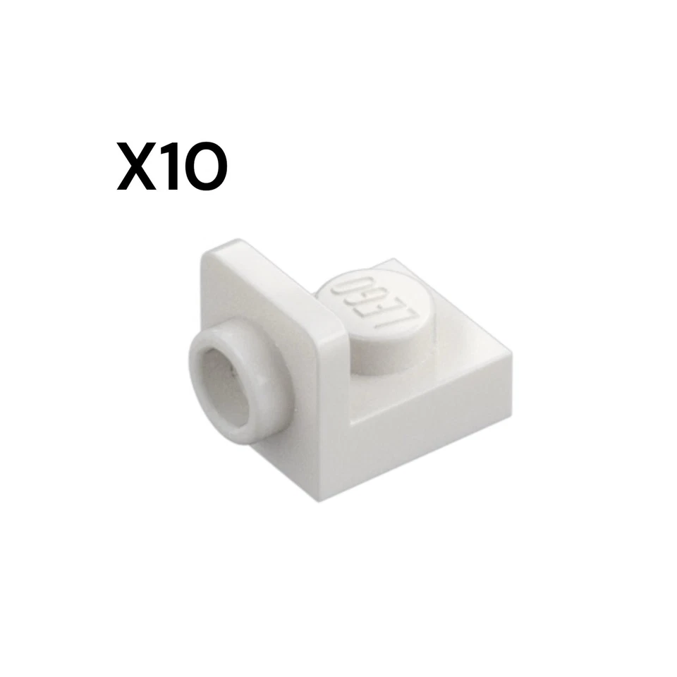 10x Lego - 36840 - PLATE 1X1, W/ 1.5 PLATE 1X1, UPWARDS - White - Bild 1 von 1