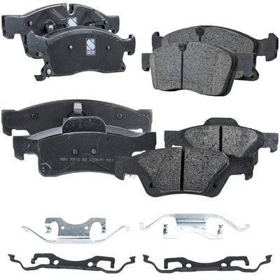 Juego de pastillas de freno delanteras y traseras para Jeep Grand Cherokee 2011-2019 tracción trasera Foto 1 de 4