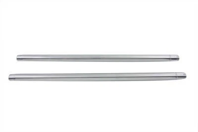 Chrome Fork Tube Set 10 inch Over Stock fits Harley Davidson - Image 1 of 1