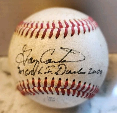 Gary Carter Autographed Ball, Long Island Ducks Manager, Signed In Person 2009 - Image 1 of 4