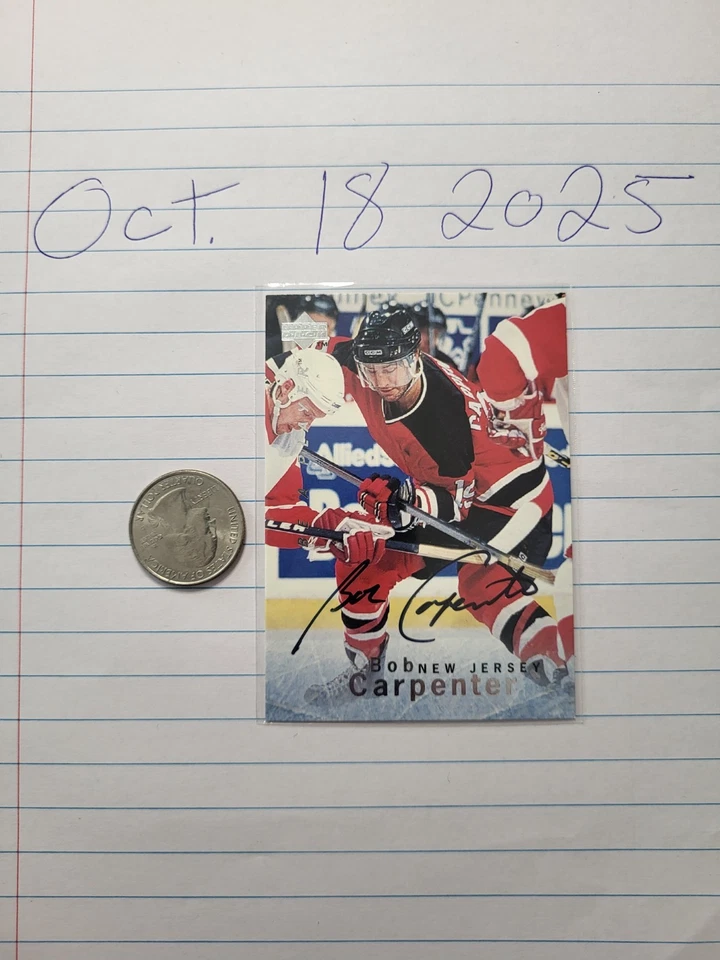 1995-96 Upper Deck Be a Player - Bob Carpenter #11 - Image 1 of 2