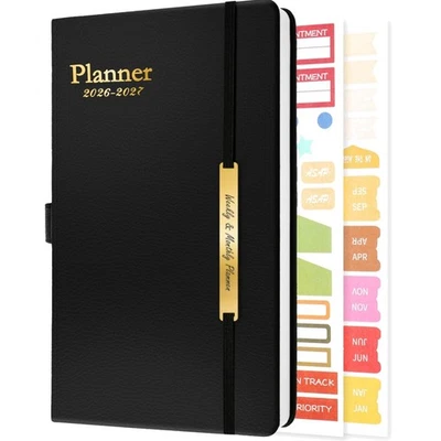 Kalender 2026 2027 Wochenplaner A5 Notizbuch Bürokalender Softcover