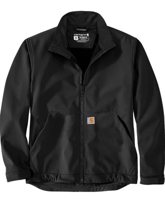 Carhartt Men's Rain Defender Relaxed TALL XL Softshell Jacket BLACK 0J6438-M - Image 1 of 3