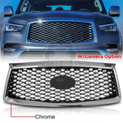 623106GW0A para Infiniti QX80 2018-2021 parrilla superior delantera con opción de cámara parrilla Foto 1 de 4