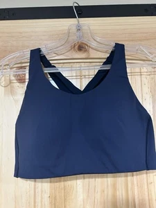 Lululemon Sports Bra Enlite Weave-Back 34C Navy High Support Athleisure - Picture 1 of 4