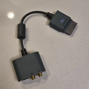 Official Microsoft Xbox 360 RCA Optical AV Audio Adapter Cable - Genuine OEM - Picture 1 of 5
