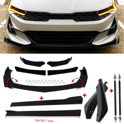 Front Bumper Lip Spoiler Splitter Car Body Rear For Kia Soul Foto 1 de 4