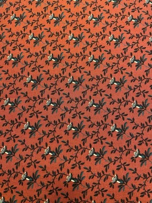 PAINT BOX 2002-2003-GOLD On Red by THIMBLEBERRIES for RHR Fabrics -  1/2 YD - Image 1 of 3