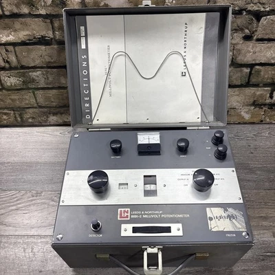 NOVO Potenciômetro Vintage Leeds & Northrup 8691-2 Milivolts Não Testado - Imagem 1 de 4