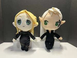 FAECRATE • Throne Of Glass • Aelin & Rowan Anime Plush Dolls • HTF / Rare - Picture 1 of 13