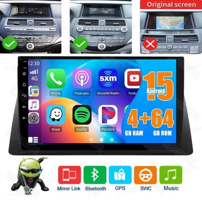 Android 15 For Honda Accord 8 2008-2013 4+64G Apple Carplay Car Stereo Radio GPS - Image 1 of 4