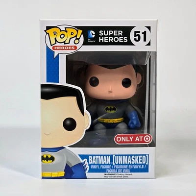 Funko Pop! Heroes Batman [Desenmascarado] #51 Objetivo exclusivo nuevo en caja 2014 nuevo abovedado Foto 1 de 4