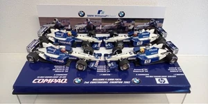 SPECIALE SET 4 AUTO 1:43 MINICHAMPS WILLIAMS BMW FW24 2002 SCHUMACHER MONTOYA - Foto 1 di 6
