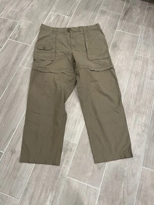 Pantalones cortos de senderismo para hombre Cabela's al aire libre con cremallera en la pierna talla 42 beige Foto 1 de 4