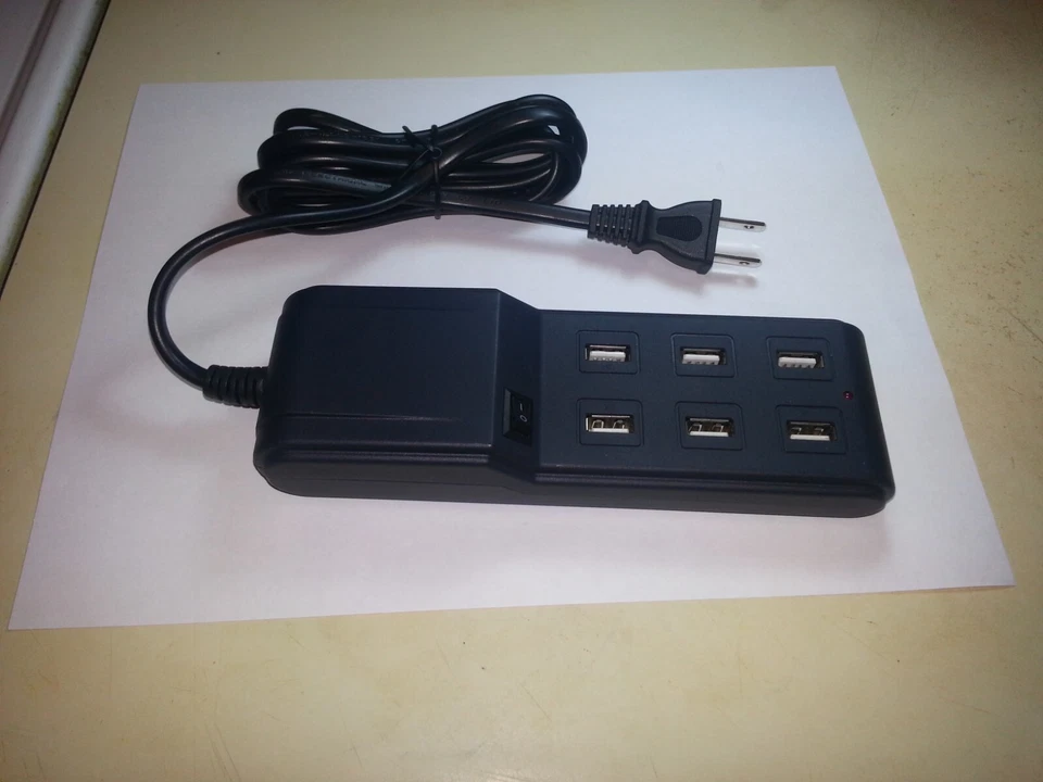 6 portas USB 5V carregador de parede viagem hub USB estação de carregamento novo - Imagem 1 de 1