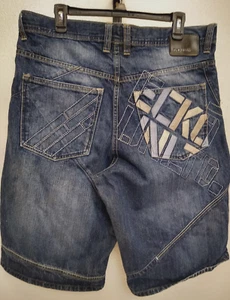 Ecko Unlimited Baggy Fit Bermuda Shorts Gr.36 5 Taschen (Rücken bestickt) 40" Taille - Bild 1 von 9