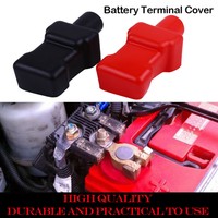 2Pcs Motorcycle Terminal Rubber Covers Battery Sleeve Insulation Cap H2RMJ