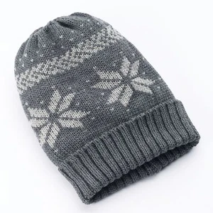 Neu mit Etikett Urban Pipeline nordische Strickmütze für Herren, grau, KOSTENLOSER VERSAND, grau Schneeflocke - Bild 1 von 1