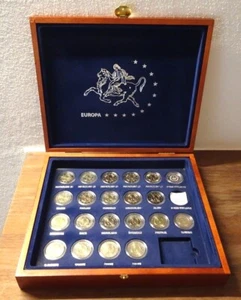 2 Euro Münzen Sammlung 10 Jahre Gemeinschaftsausgabe BRD vergoldet + Silber WWU  - Bild 1 von 6