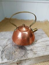 Nice vintage mini copper and brass kettle 7cm