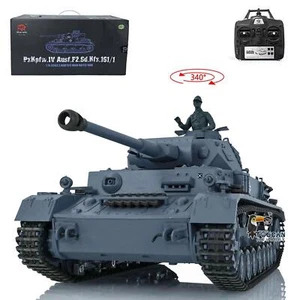 2.4G Henglong 1/16 7.0 Plastic German Panzer IV F2 RTR RC Tank 3859 BB Infrared - Picture 1 of 12