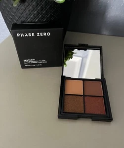 Phase Zero Quad Eyeshadow Palette Santorini  0.23 Oz Matte Shimmer Brown Shades - Picture 1 of 5