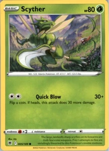 Scyther Pokemon Sword & Shield Astral Radiance 005/189 Common Card - Picture 1 of 2