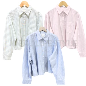 Camisa cuadrada Oxford UNIQLO JW ANDERSON S-3XL corta a rayas para mujer 477683 nueva con etiquetas - Imagen 1 de 13