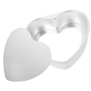 Heart Shaped Cake Pan Aluminum Cake Tin DIY Baking Mold Tool with Removable B... - Picture 1 of 8