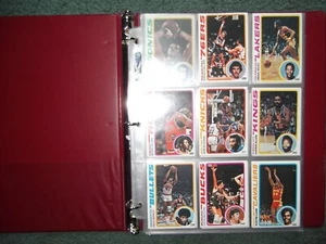 1978-79 TOPPS BASKETBALL NEAR COMPLETE SET LOT(119/132)w/STARS,RC's,HOF - Picture 1 of 16
