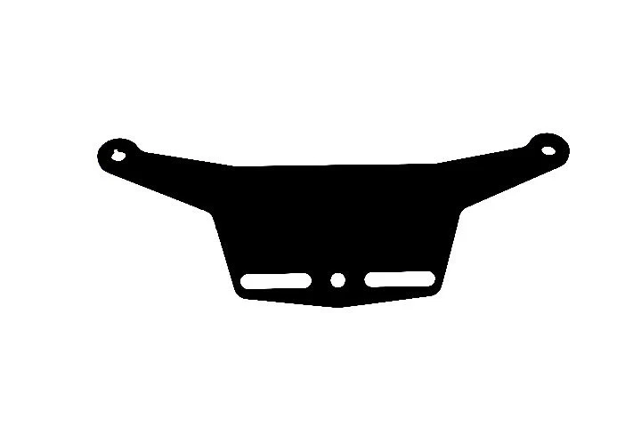 EVOTECH LICENSE PLATE MOTO GUZZI GREY LICENSE PLATE FLOODLIGHT HOLDER - Image 1 of 1