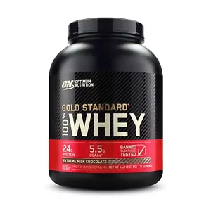 Optimum Nutrition, Gold Standard 100% Whey Protein Extreme Milk Chocolate 5LB - Picture 1 of 10