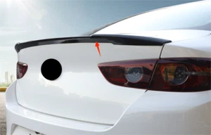 Alerón trasero ABS estilo V cubierta negra ajuste 2019-2025 Mazda 3 Axela sedán - Imagen 1 de 3