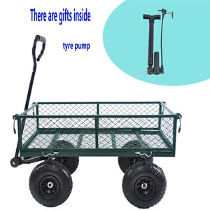 Wagon Cart Garden Cart Trucks Utility Cart Folding Outdoor Wagon Heavy Duty - Picture 1 of 11