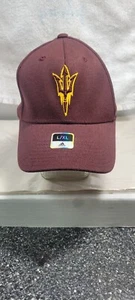 New Arizona State Sun Devils Adidas L/XL Flex Team Colors Baseball Type Hat - Picture 1 of 11